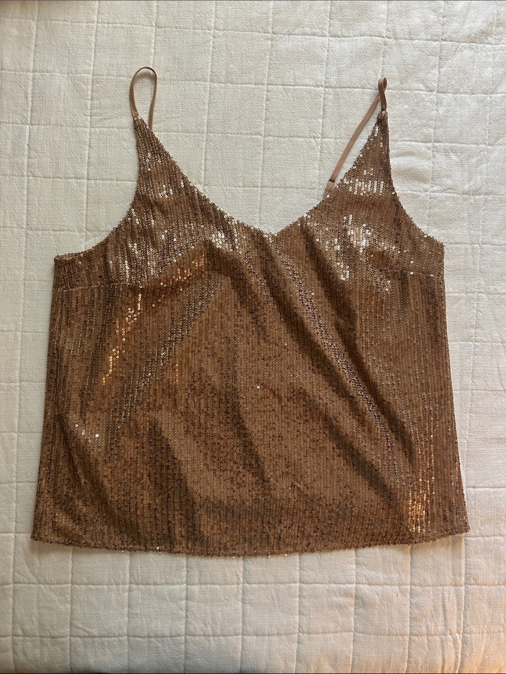 Banana Republic Bronze Sequin Cami